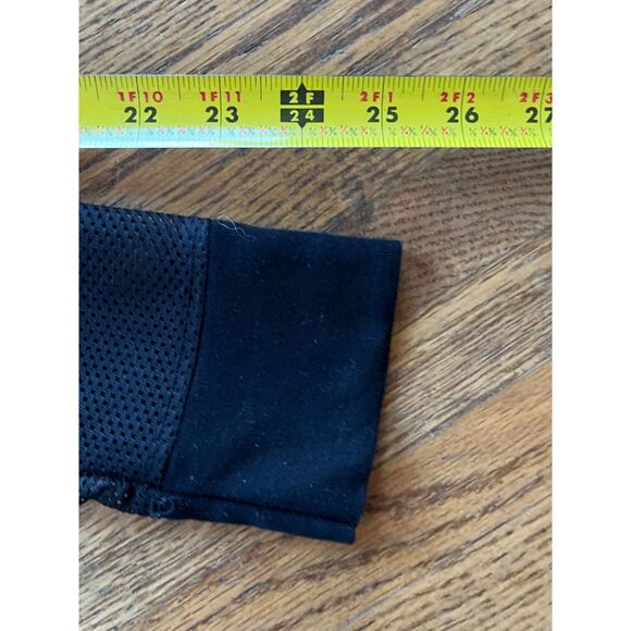 TRAPSTAR Black Mesh Sleeve Gothic Emo Shirt Tee Top Women's Size Small - Picture 11 of 11